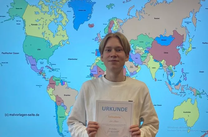 Erfolg beim Diercke Wissen Wettbewerb: Platz 6 für Leo