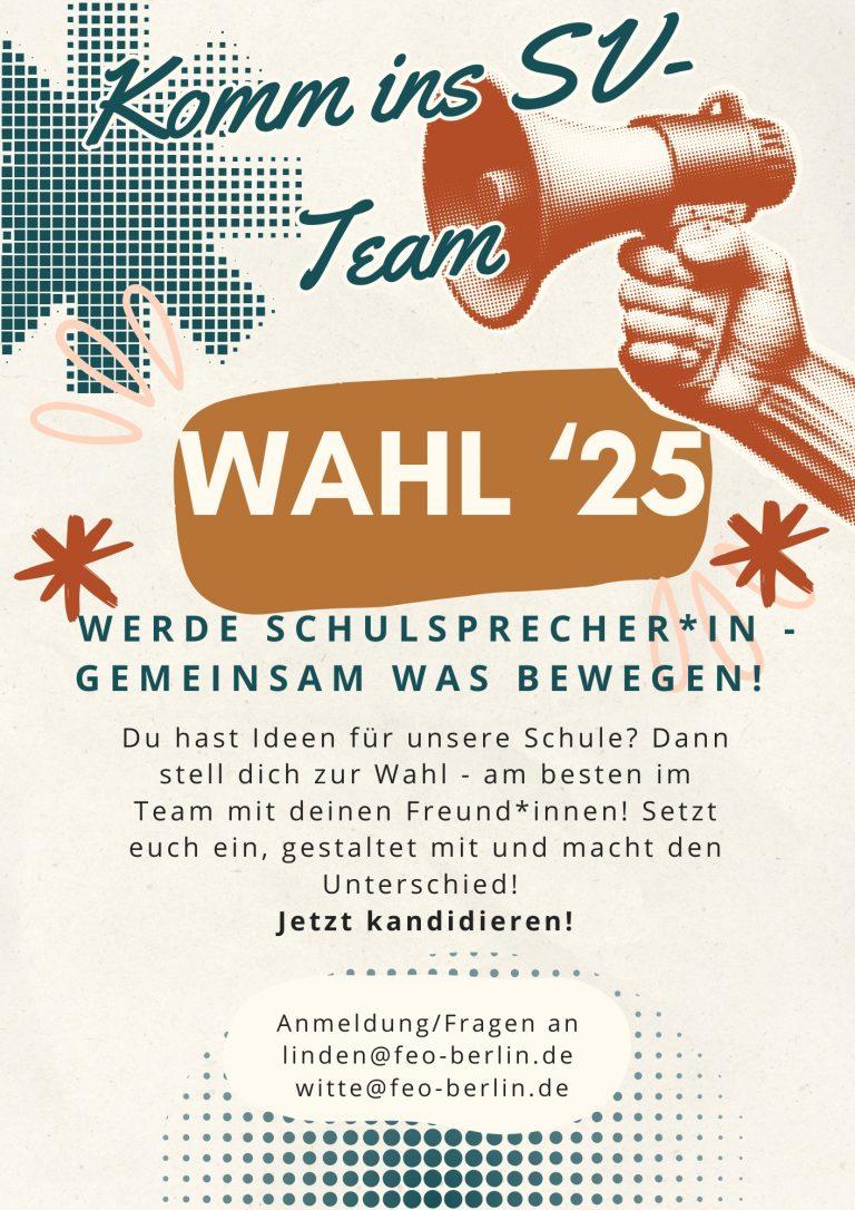 Werde Teil des SV-Teams – Gestalte unsere Schule mit!