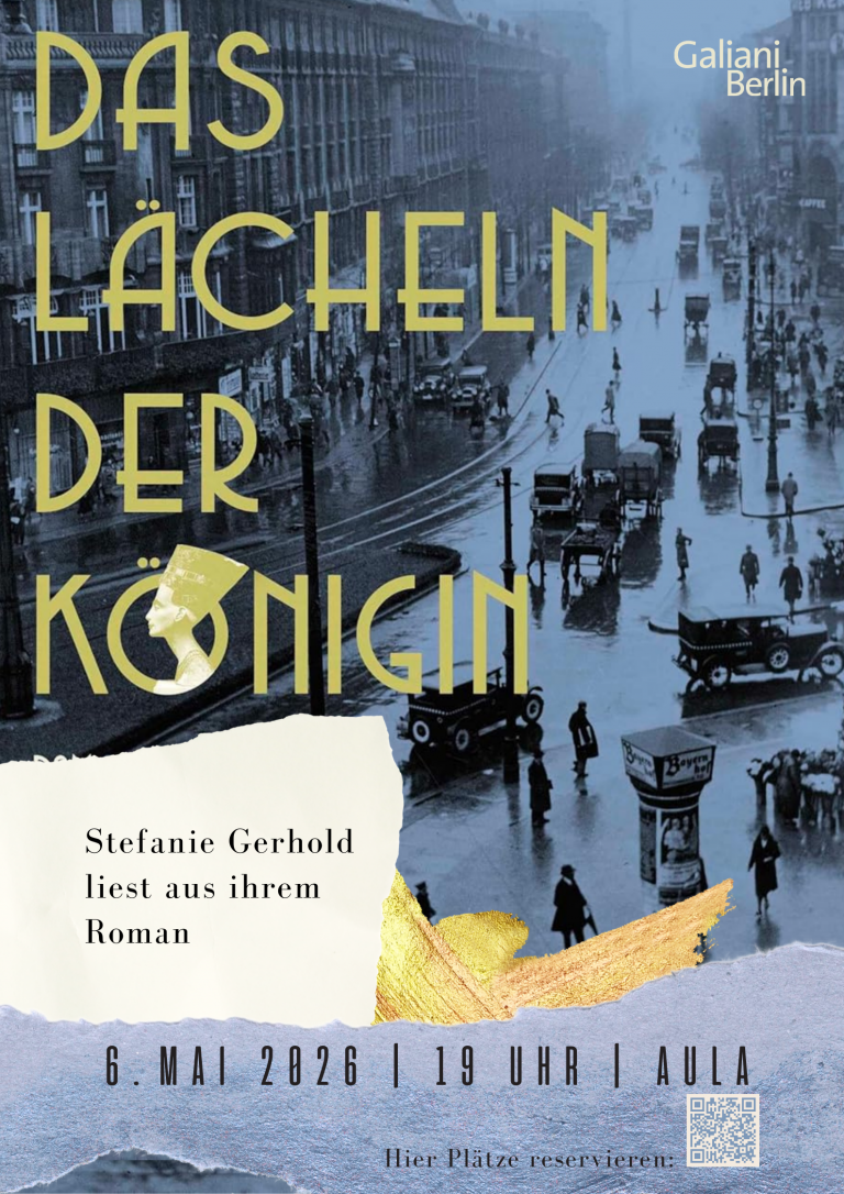 6. Mai: Lesung „Das Lächeln der Königin“
